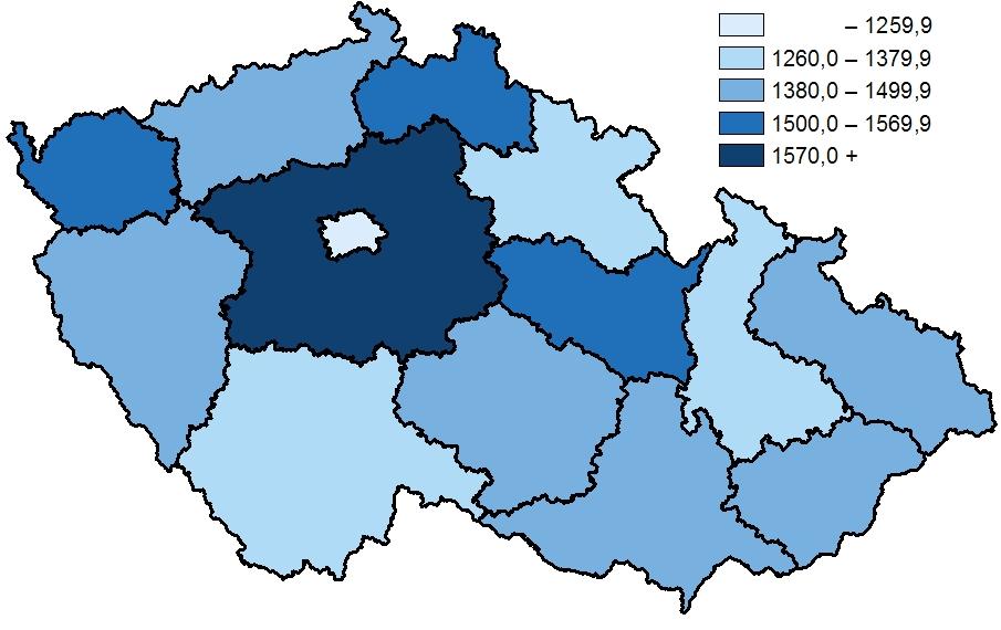 Počet obyvatel na 1 praktického