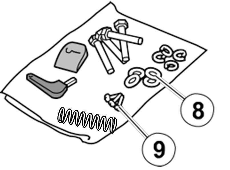 Ruční provoz Prostřednictvím dodávaného klíče V případě potřeby může být brána ovládána ručně, je však nutné nejprve spustit mechanismus odblokování. Odemknutí 1. Sejměte kryt (1) a zasuňte klíč (2).