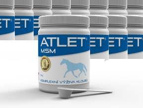 2 225 ml (30 denní kůra) ATLET BS Komplexní výživa kloubů pro koně Přípravek ve formě perorálního prášku s přírodním extraktem Boswellia serrata pro zmírnění zánětu a boles.