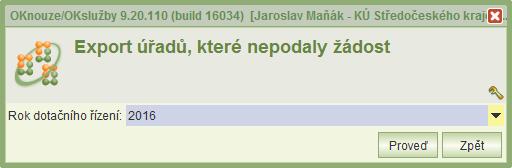 Opravit na Ano a zároveň je na formuláři Hodnocení žádosti o dotaci nastaveno Doporučení žádosti na Ne.