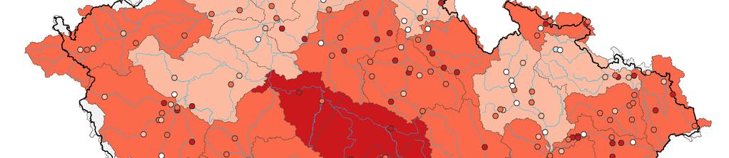 Jako mírné sucho jsou označeny stavy mírně podnormální s pravděpodobností překročení 75 85 %, jako silné sucho stavy silně podnormální s pravděpodobností překročení 85 95 % a jako mimořádné sucho