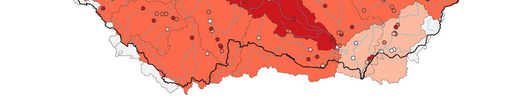 Analogicky znamená pravděpodobnost překročení 15 25 % mírně nadnormální stav hladiny, pravděpodobnost překročení 5 15 % silně nadnormální stav hladiny a jako mimořádně nadnormální jsou označeny