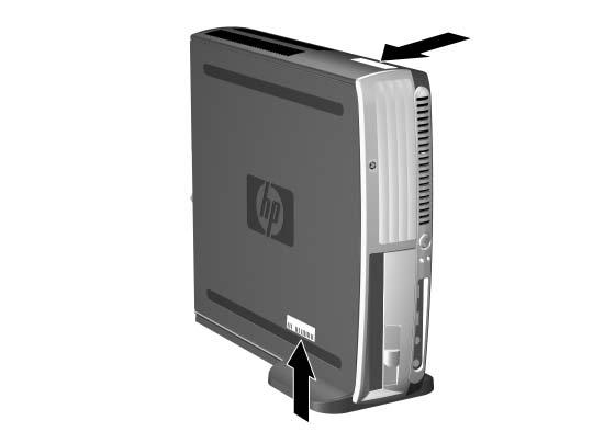 Součásti produktu Umíst ní sériového čísla a identifikačního čísla produktu Každý počítač v provedení Ultra-Slim Desktop má jedinečné sériové číslo a identifikační číslo produktu, která jsou umístěna