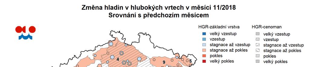 Mapa: Změna hladin v