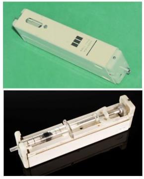 Historie 1978: Mill Hill Infuser Dr John Pickup Použití CSII v praxi 159g, 14,5 x 2,2 x 4,2cm Plastový zásobník 2ml 2 režimy (2 rychlosti): Bazál: 47µl/h Boluso-bazál: 375µl/h (aktivace