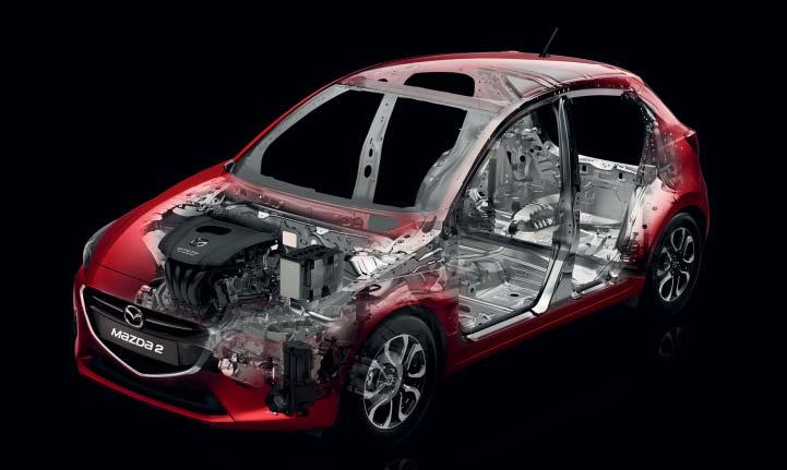 podstatně zlepšuje řízení a ovladatelnost vozu Mazda2, takže jízda v něm