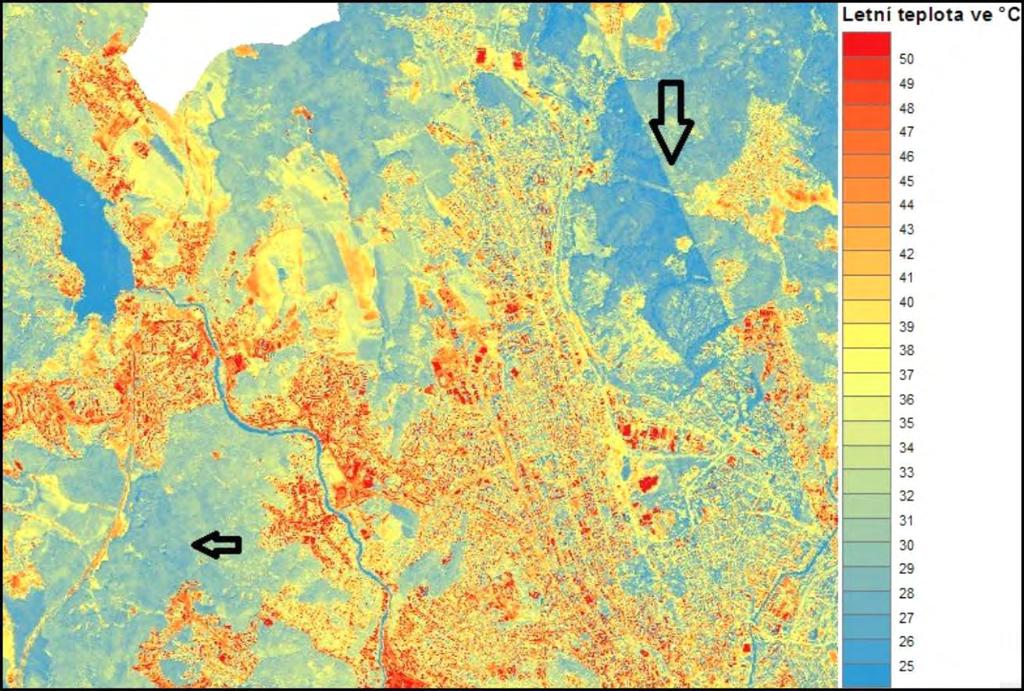 Mapa povrchové