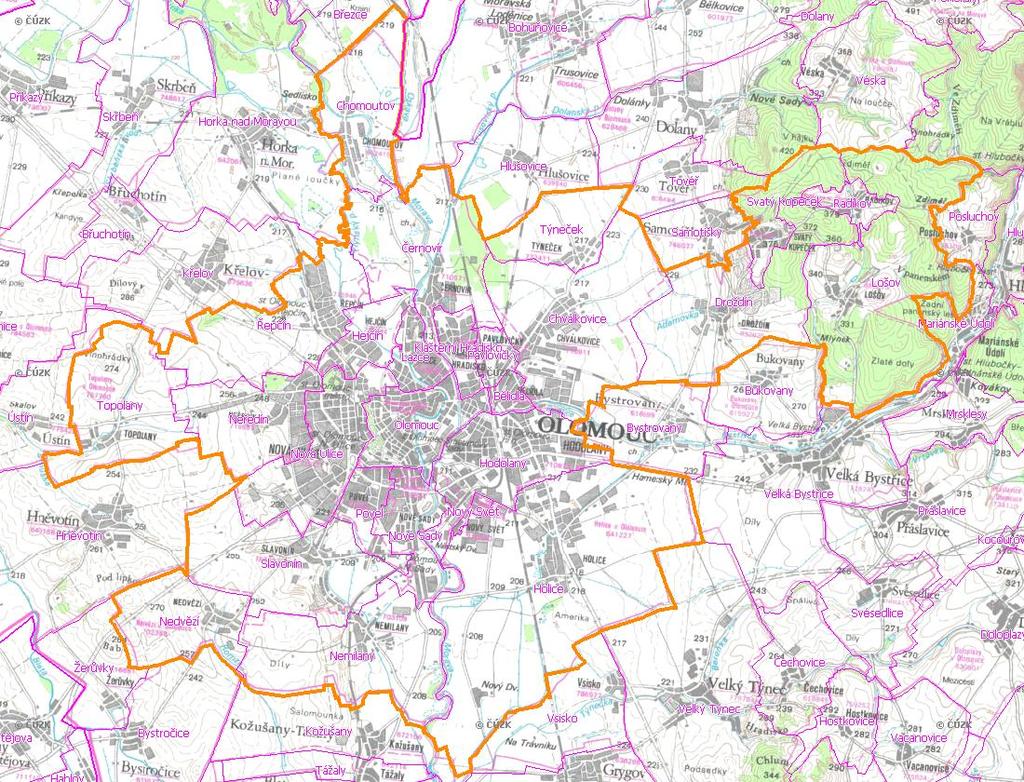 A. NÁZEV OBCE Název části obce (ZSJ): Voda: bilancováno v i Slavonín Mapa A: Území