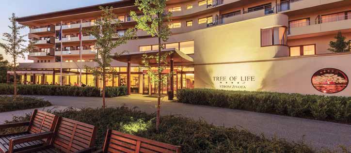 Spa resort Tree of life nabízí pohodu a relaxační atmosféru už jen tím, že leží v malebném městečku uprostřed přírody.