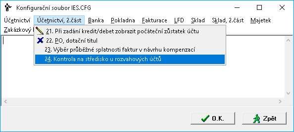 IESWIN2019 strana 8 ve formátu ROZVAHOVE_UCTY_BEZ_STREDISKA=ANO 1.2.4 Plán nákladů a výnosů Plán nákladů a výnosů byl rozšířen o filtr na zakázku.