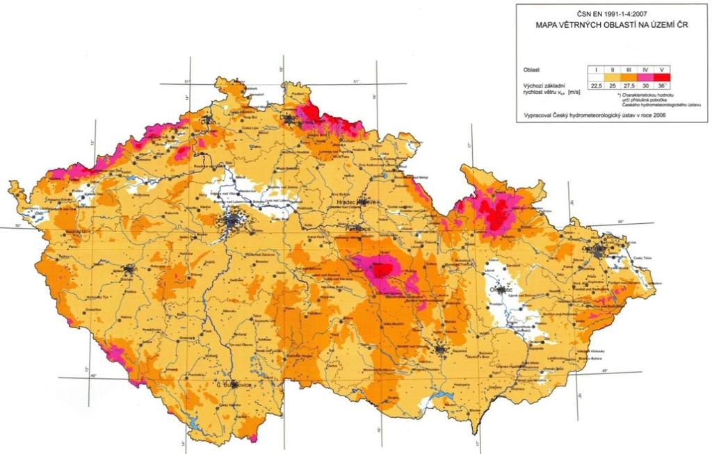 Zatížení ětem ojektu se sedloou střehou VUT FAST KDK Pešek daft 17 ZATÍŽENÍ VĚTREM PODLE ČSN EN 1991-1-4 Základní yhlost ětu Základní yhlost ětu e ýše 1 m nad emí teénu kategoie II, definoaná jako