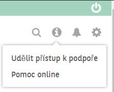 Pomoc a úprava účtu O pomoc je možné zažádat v pravém horním rohu na ikonce i Udělit přístup k podpoře Tam zadáte email, který na 24h získá přístup do AAL pod