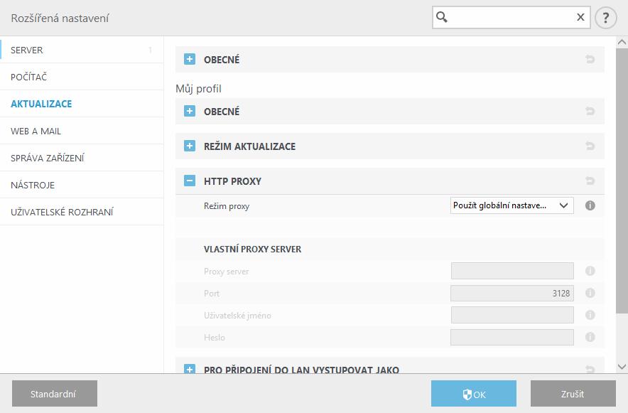 Pro zajištění optimální funkčnosti je nutné nechat program automaticky aktualizovat. To je možné pouze v případě, že zadáte platný Licenční klíč na záložce Nápověda a podpora > Aktivovat produkt.