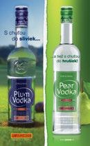 Black Currant Vodka 38% 0,7l, Cranberry Vodka 38% 0,7l, Grapefruit Vodka