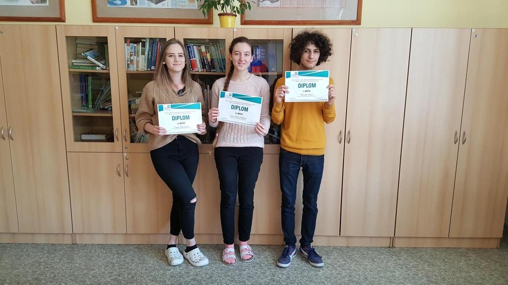 V prosinci se uskutečnilo školní kolo Olympiády v jazyce českém ve dvou kategoriích.
