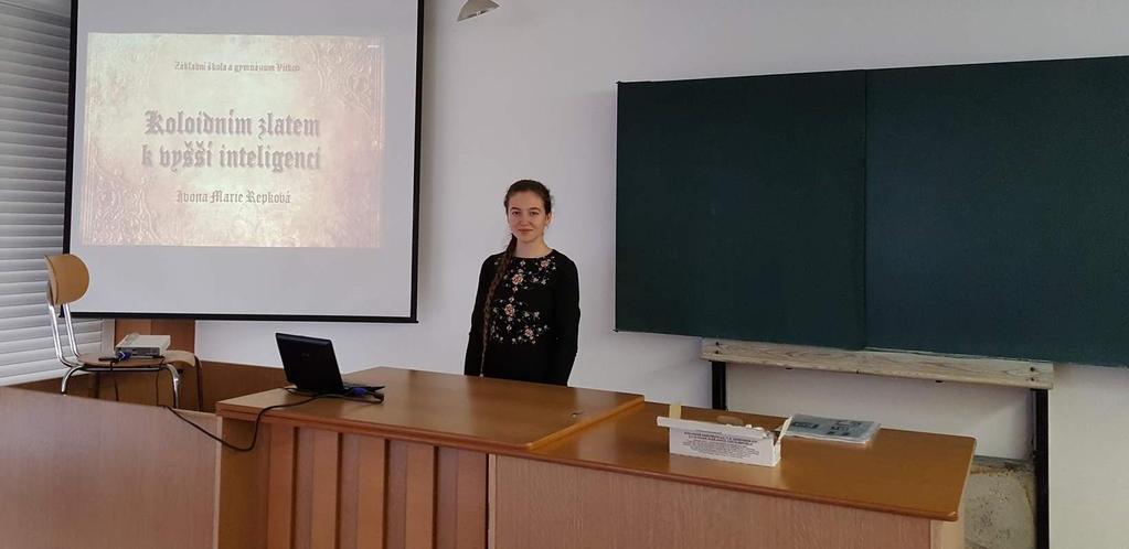 Ivona Marie Repková v krajském kole SOČ 9. 5. 20