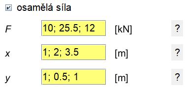 5 Obrázek 4: Okno nápov dy dle sou adného systému. Pokud je aktivován p epína charakteristické zatíºení, bude velikost síly p enásobena díl ím sou initelem γ G 1.35.