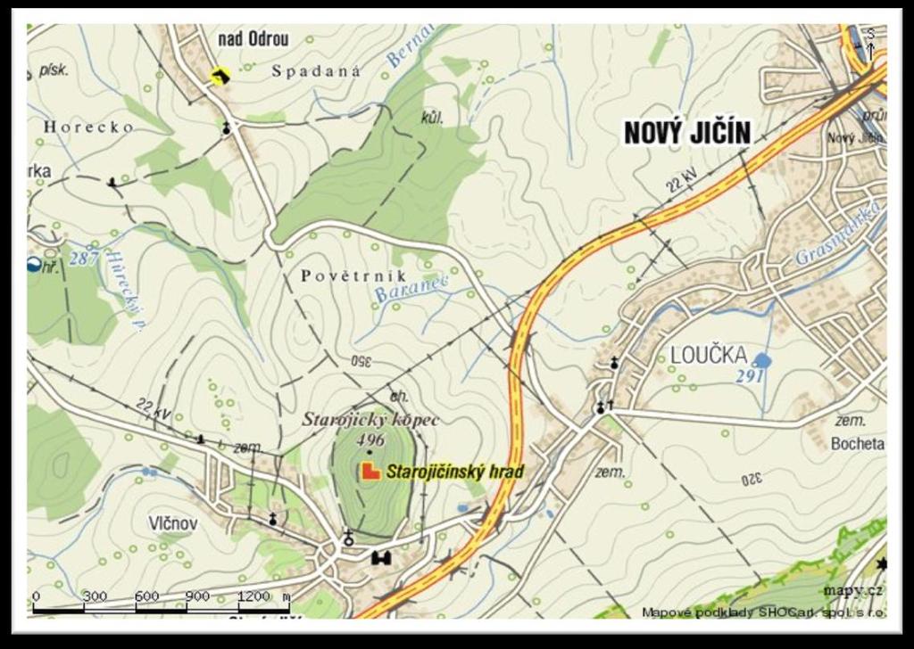 2. IDENTIFIKAČNÍ ÚDAJE Zájmové území leží přibližně 40 km jihozápadně od Ostravy a asi 4 km západně od města Nový Jičín (Obr. 2.-1).