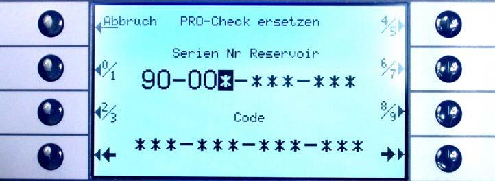 Náznak Referenční netěsnost PRO-Check musí být nainstalována v přístroji Protec P3000, když stisknete OK. Obr.