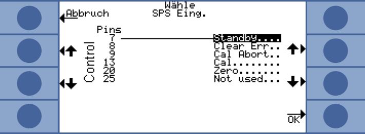 Obr. 58 Osobní nastavení pro SPS vstupy 4.5.4 Protokol RS232 Protokol RS232 lze nastavit na ASCII, DIAGNOSTIKA, PRINTER AUTO nebo PRINTER MANUAL.