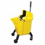 Objem 2 x 5 litrů. Objednací číslo: 860940 Vědro LADY MOPPING COMBO se ždímačem Pro třásňový mop. S vložkou č. 992374 i pro plošný mop. S plastovými kolečky Ø 50 mm Objemem 9 litrů.