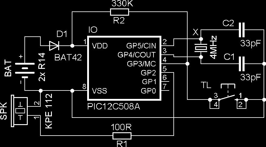 Elektronický odpuzovaè hlodavcù K vlastnímu návrhu mne vedlo nìkolik dùvodù: 1. Pùvodní zapojení má pomìrnì velké napájecí napìtí (9 V). Baterie 9 V je sice malá, má však také velmi malou kapacitu.