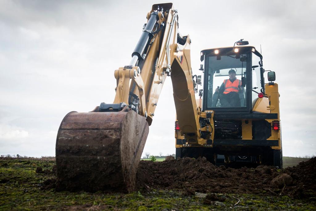 Hydraulický systém Bezkonkurenční výkon Výkonný hydraulický systém s regulací zatížení Inteligentní hydraulika poskytuje správný výkon ve