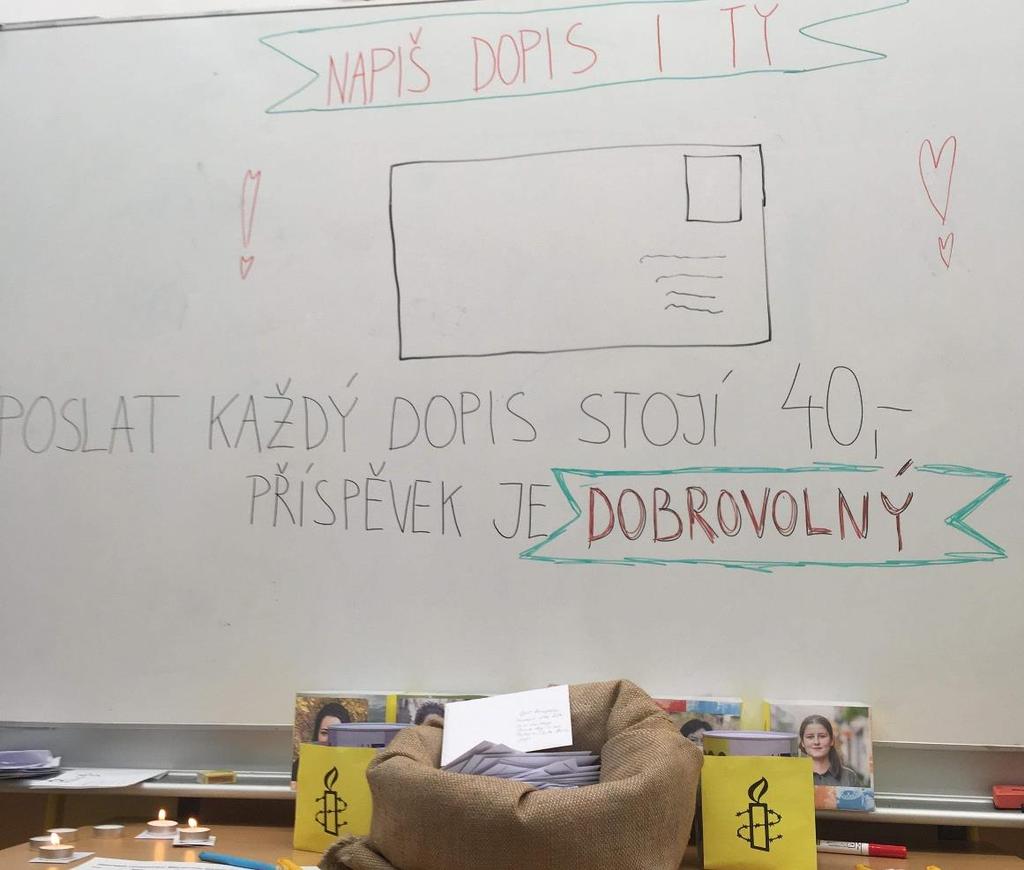 FINANCOVÁNÍ ZNÁMEK Naprostá většina organizátorů a organizátorek dokázala odeslat dopisy samostatně na známky přispěli sami