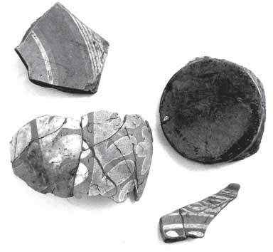 glazované Fragmenty malovan ch talífiû pfied glazováním (hnûdá mal.