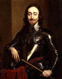 Občanská revoluce v Anglii r. 1625 králem Karel I. Stuart (po svém otci Jakubovi I.