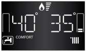 PROGRAM TÝDENNÍ - nastavitelný Libovolný časový program pro teplou vodu lze nastavit prostřednictvím termostatu nebo aplikací v telefonu nebo tabletu.