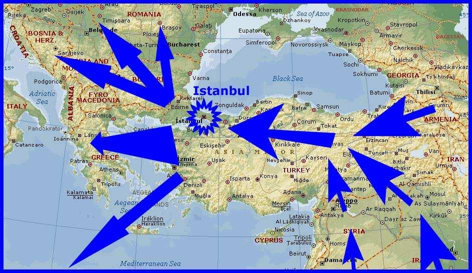 III. Nelegální migrace III.1. TRASY NELEGÁLNÍ MIGRACE V EVROPSKÉM KONTEXTU Země Evropské unie jsou dlouhodobě jedním z hlavních cílových regionů migrantů z různých částí světa.