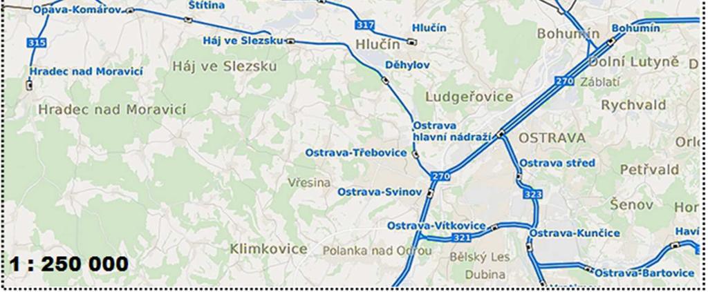 A sice, osobní vlaky (), spěšné vlaky (), které jezdí jen ve všedních dnech, rychlíky (R) a vlaky InterCity (IC).