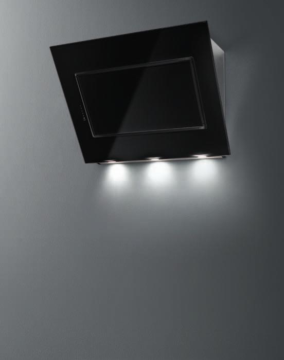 výkon 800 m 3 Hlučnost 46-66 db LED osvětlení 3x1,2 W - 3200 K Elektronické ovládání
