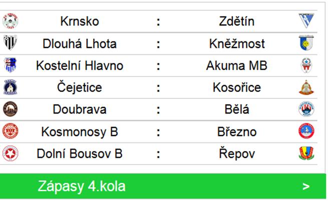 Kollátor, Dajč, Zahrada, Zumr - Pechánek, Kubeček, Havel ml., Polák - Vacek, Šolc J. Střídání: Šolc M.