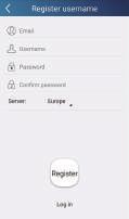 Operation of Smart Control (Smart Phone, Tablet PC) (3) Enter your email address. Wait until you receive the verification code. Enter the code and then tap "OK" to log in.