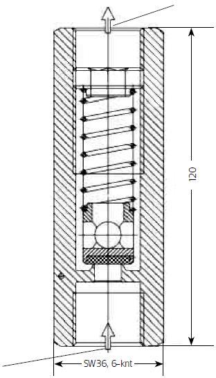 Přetlakový ventil SRV 285 D Míra tlakutlakový stupeň PN 100 Velikost / Závit G (ISO 228/1) DN 20 G-3/4 Rozsah přetlaku Wu 2,5 16,0 bar Ø hrdla 10 mm Materiál Těloeso / Pouzdro pružiny Těsnění Hrdlo
