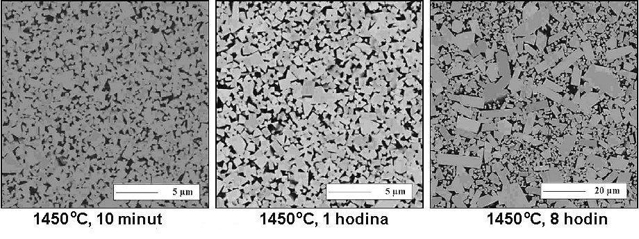 FSI VUT BAKALÁŘSKÁ PRÁCE List 14 1.4.1 Výroba Obr. 1.3 Rostoucí zrna karbidu wolframu při slinování 17 Všechny druhy řezných materiálů ze slinutých karbidů se vyrábí technologií, která se nazývá prášková metalurgie.