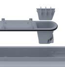Liniové podlahové žlaby plastové 83 Délkové varianty podlahový ch žlabů a roštů strana 167 APZ22 Optimal Podlahový žlab s nerezovým okrajem pro perforovaný rošt nebo vložení dlažby (750, 850, 950 mm