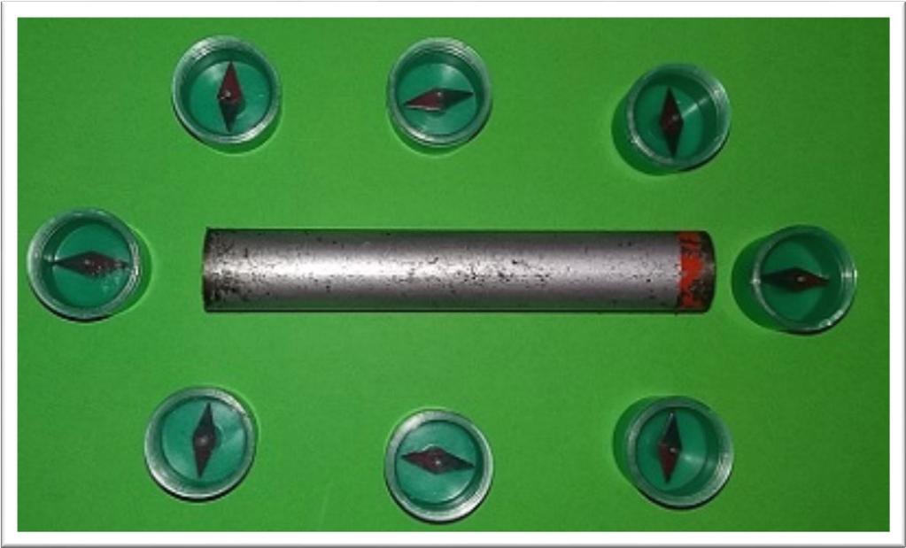 4. Magnetické pole Magnetické působení zprostředkovává magnetické pole, které je uvnitř magnetu a v jeho okolí. Magnety tedy přitahují tělesa i z určité vzdálenosti, nemusí se jich přímo dotýkat.