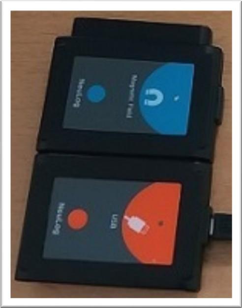 Senzor magnetického pole NeuLog Senzor měří magnetické pole s vysokou citlivostí, dokáže naměřit i velmi nízké hodnoty. Měří v jednotkách militesla. Senzor se připojuje přes USB modul k počítači.