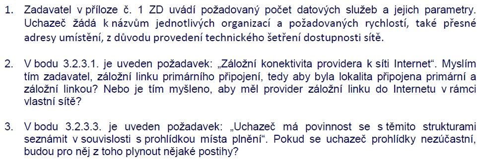 DODATEČNÁ INFORMACE č. 2 v souladu s 49 zákona č. 137/2006 Sb.