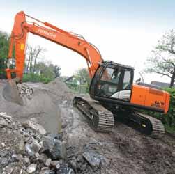 Poradí si v jakkoli náročném pracovním prostředí Robustní díly Nový model ZAXIS 210 je konstruován pro práci v nejnáročnějších provozních podmínkách.