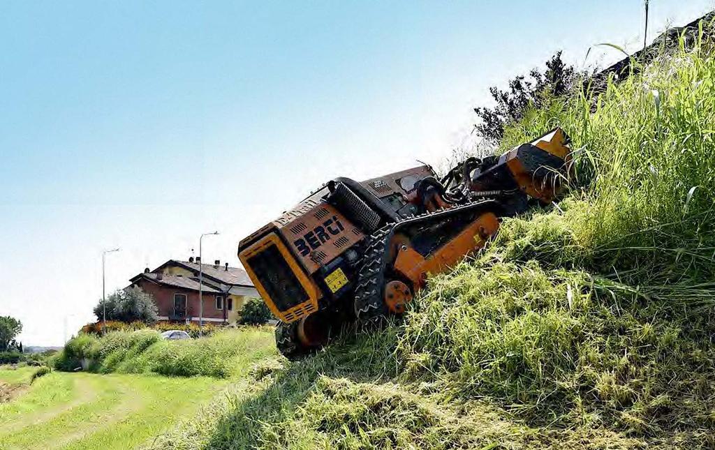 MOTOR ET/M E-TRAIL JE DODÁVÁN S INOVATNÍM HYDRAULICKÝM MULČOVAČEM BERTI ET/M, který je konstruován s vysokou