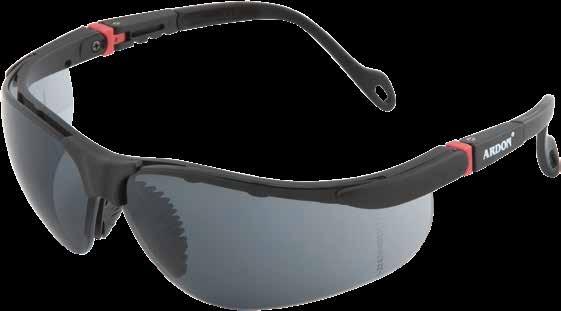 SAPHIRE kouřové (E0) exkluzivní ochranné brýle hightech zorník s antireflexním REVO povrstvením polykarbonátový rámeček a straničky měkký gumový nosní můstek změkčená vnitřní plocha straniček