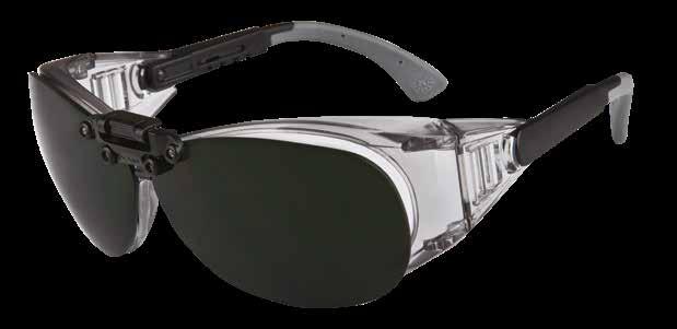 R000 čiré/svářecí (E0) ochranné brýle s dvojitým zorníkem čirý zorník a odklápěcí svařovací č.