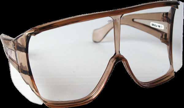 BA čiré (E0) BA náhradní zorník (E0) tradiční otevřené ochranné brýle plastový rámeček transparentně hnědé