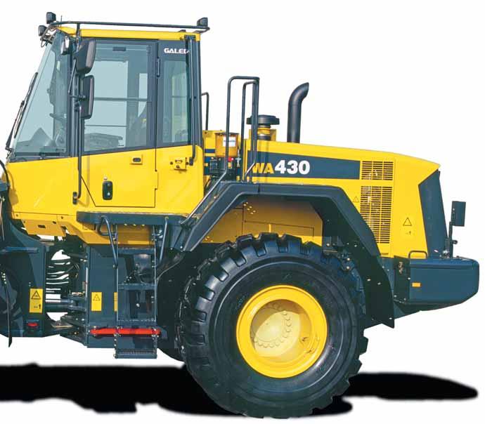 KOLOVÝ NAKLADAČ VÝKON MOTORU 173 kw / 235 PS @ 2.
