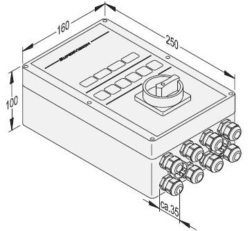 70mm, ohyby 45 (stavebně) 3 Elektrický přívod: 3 / N / PE AC 50 Hz 230/400 V Jištění: 3x 10 A/C