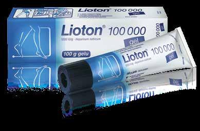 Lioton 100 000 gel 100 g pro léčbu křečových žil a jejich příznaků, pohmožděnin, modřin, otoků a poúrazových poškození svalů, šlach a